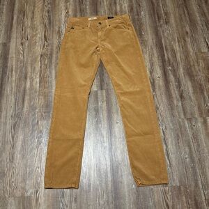 AG Adriano Goldscmied The Nolan Relaxed Slim Corduroy Pants Women's 25R Fall NWT
